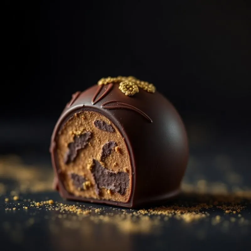 Detailed chocolate bonbon